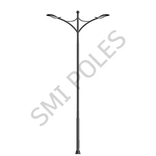 Decorative Street Light Pole - Color: Silver