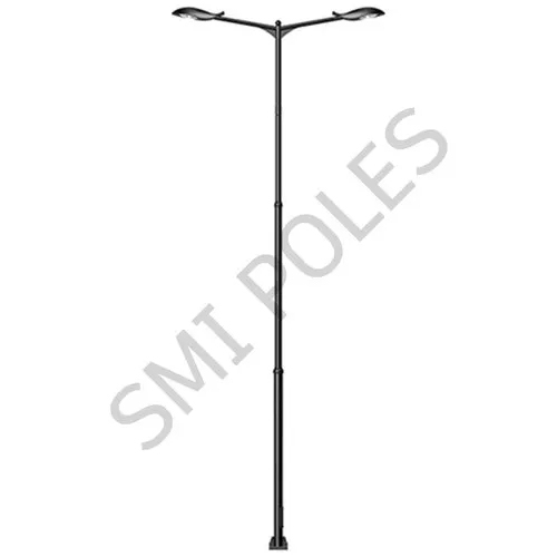 Swagged Tubular Pole - Color: Black