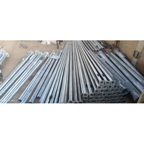 9 Mtr Gi Octagonal Poles - Color: Grey
