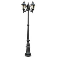 Cast Iron Lighting Poles - Color: Black
