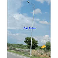 Swaged Type High Mast Pole - Color: White