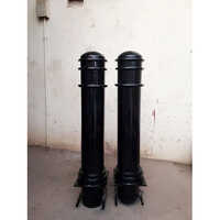 2 Feet Road Safety Bollard - Color: Black