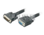 DVI - I Male (24+5) to VGA-HDDB 15 Pin Male Cord - 1.5 Meters