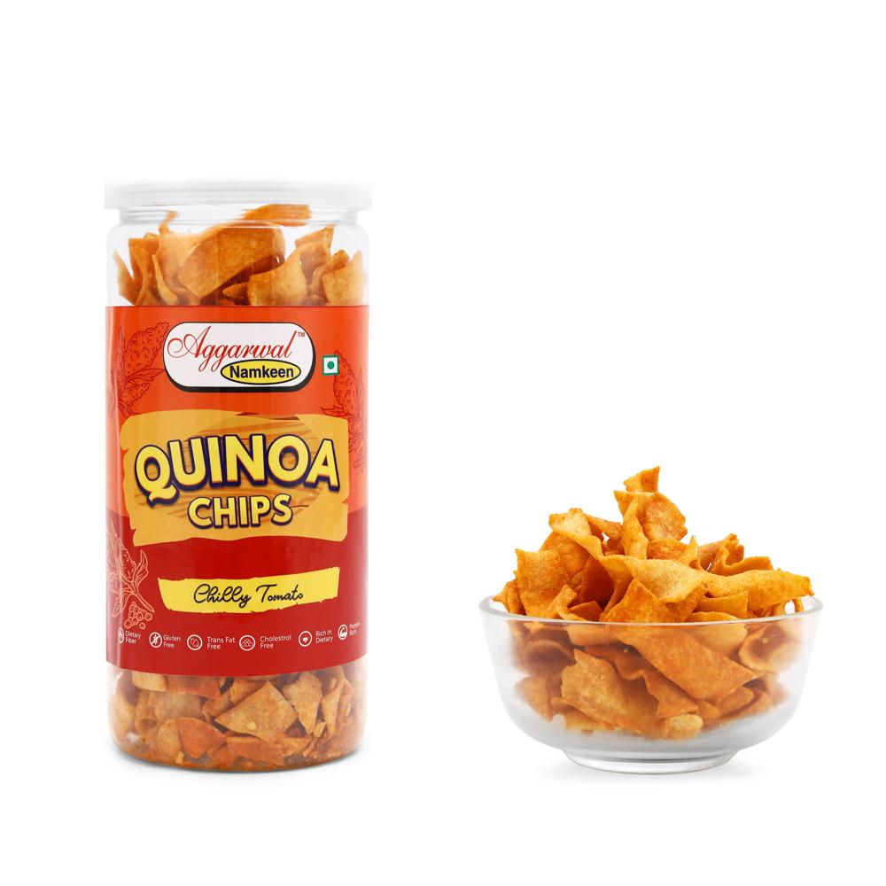 Quinoa Chilly Tomato Chips - Feature: Healthy Snacks