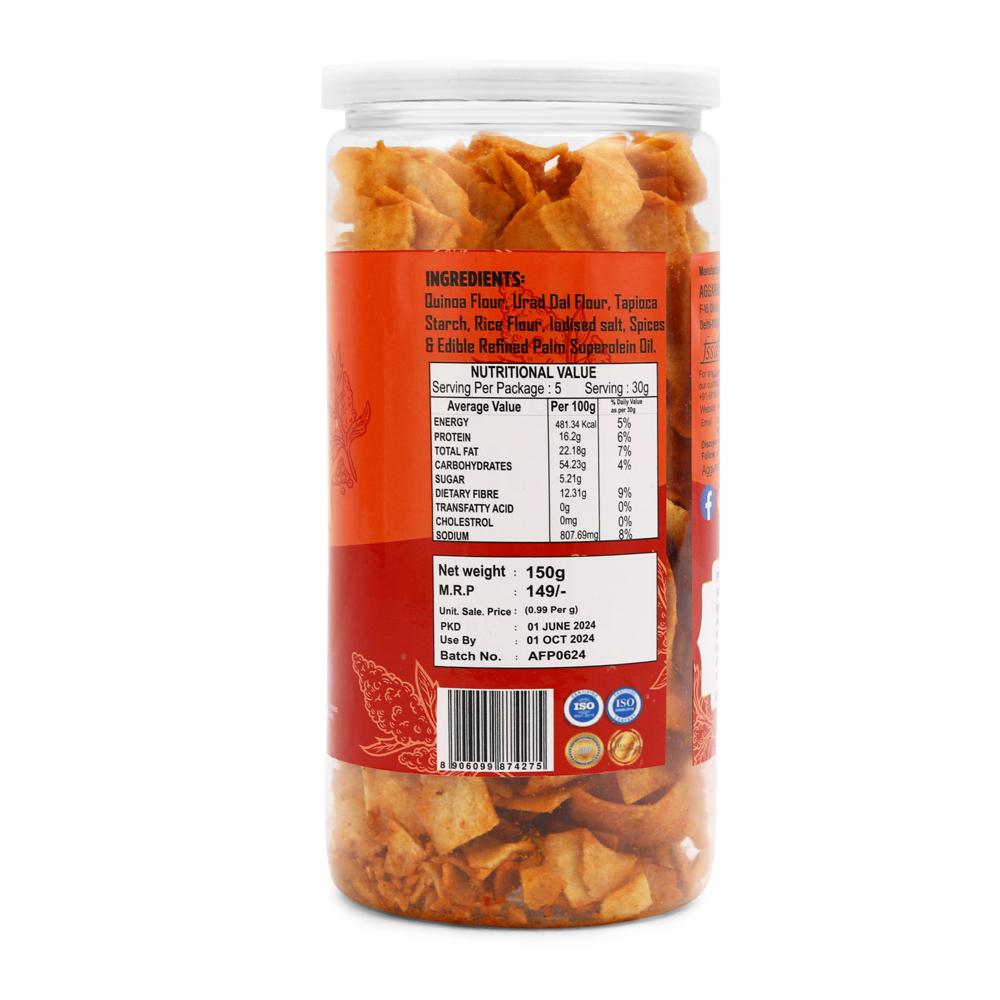 Quinoa Chilly Tomato Chips - Feature: Healthy Snacks
