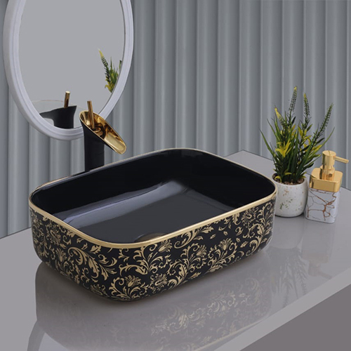 16X12X5 Golden Table Top Basin