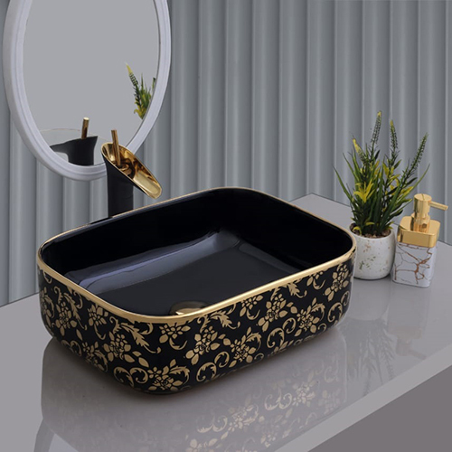 16X12X5 Golden Table Top Basin