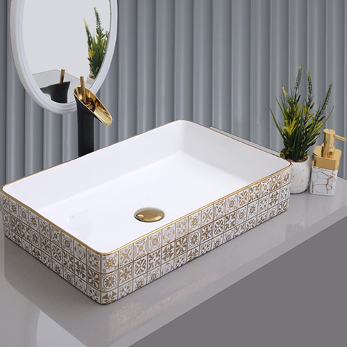 24X14X4 Golden Table Top Basin