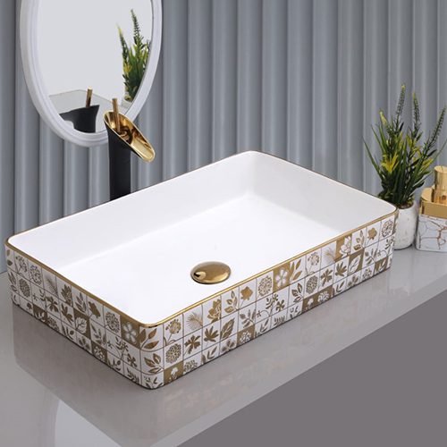 24X14X4 Golden Table Top Basin