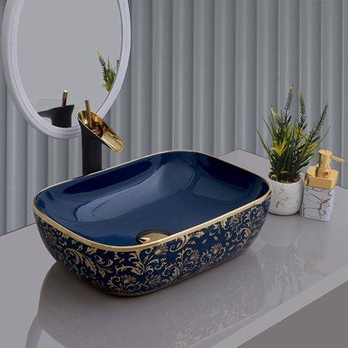 18X13X5 Golden Table Top Basin