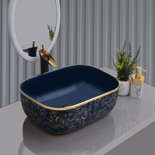 18X13X5 Golden Table Top Basin