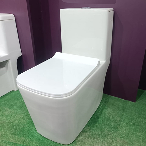 Excel - Wash Down White One Piece Toilet Seat