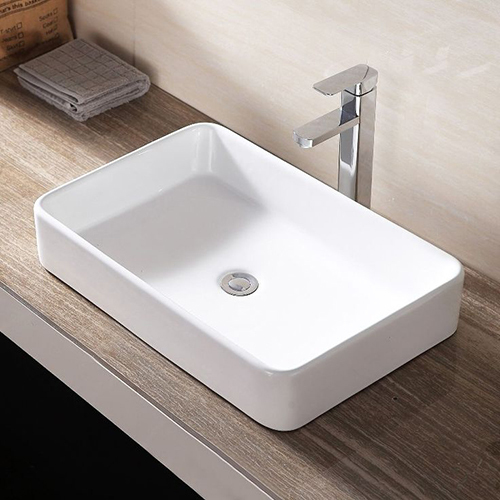 24X15X4  White Table Top Wash Basin