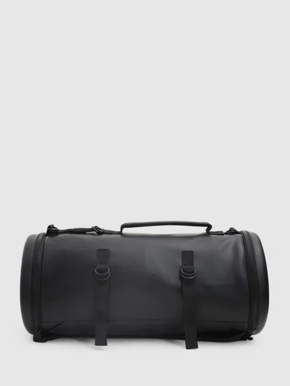Gym Bag - Polyester Reversible Fabric, 18x10 Inches, Black | Customized Design, Durable With Handles And Zip Closure