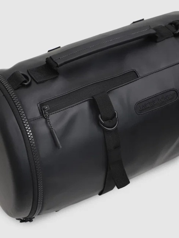 Gym Bag - Polyester Reversible Fabric, 18x10 Inches, Black | Customized Design, Durable With Handles And Zip Closure