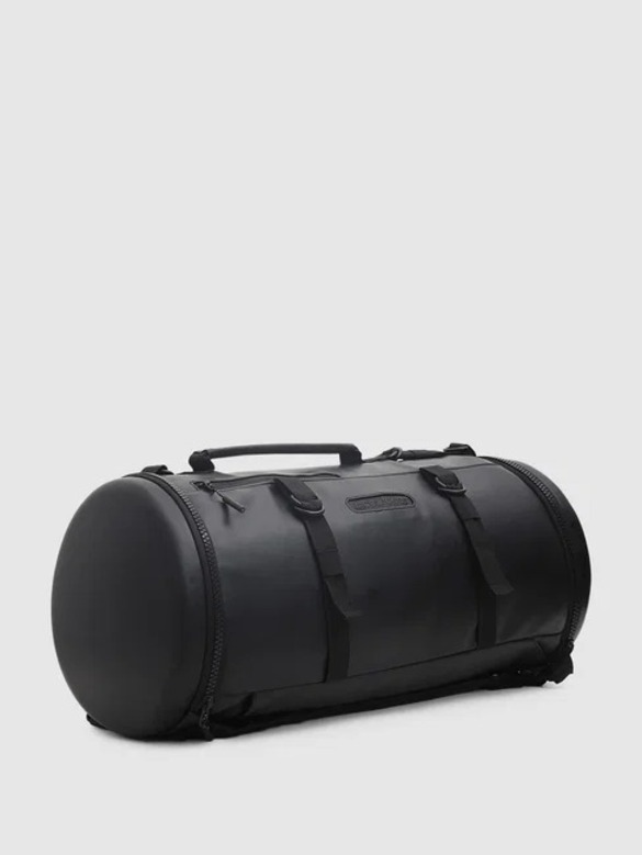 Gym Bag - Polyester Reversible Fabric, 18x10 Inches, Black | Customized Design, Durable With Handles And Zip Closure