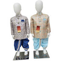 Kids Sherwani Dhoti Blue Firogi - Age Group: 0-3