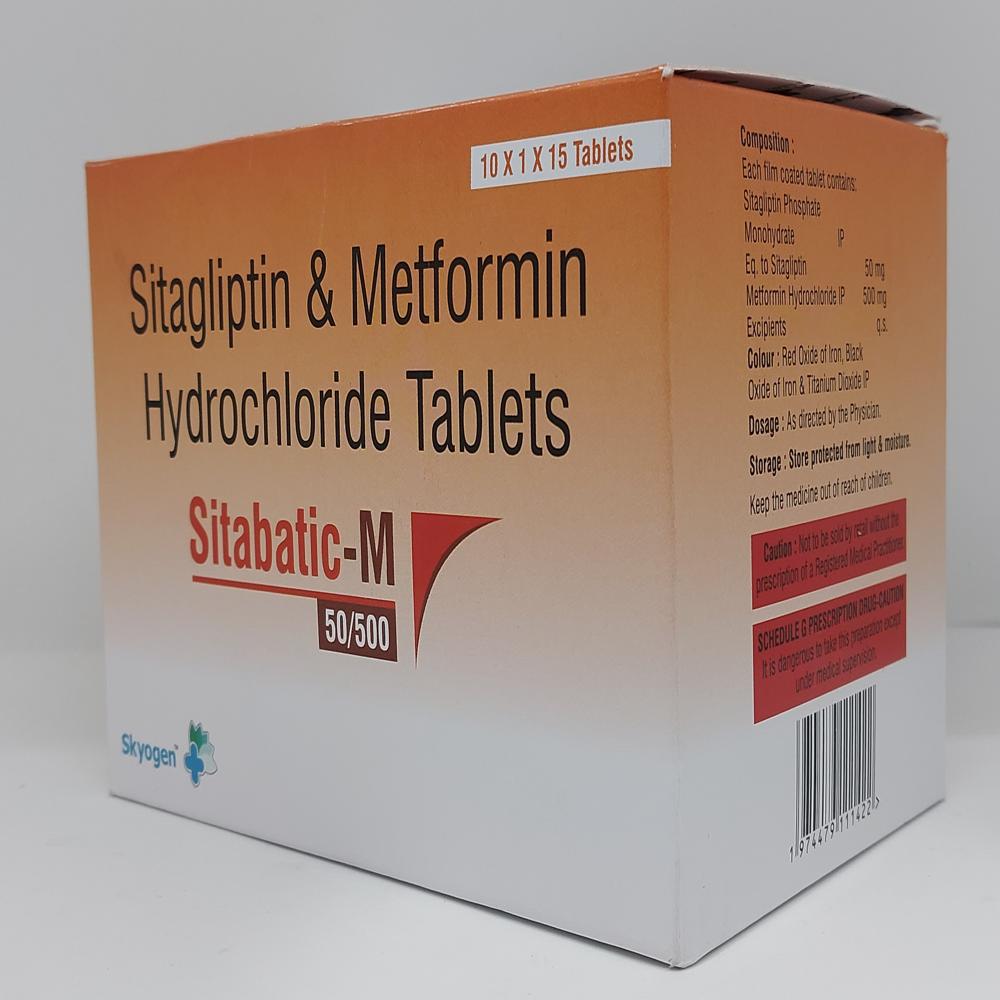 SITAGLIPTIN 50 MG, METFORMIN HYDROCHLORIDE 500 MG TABLET