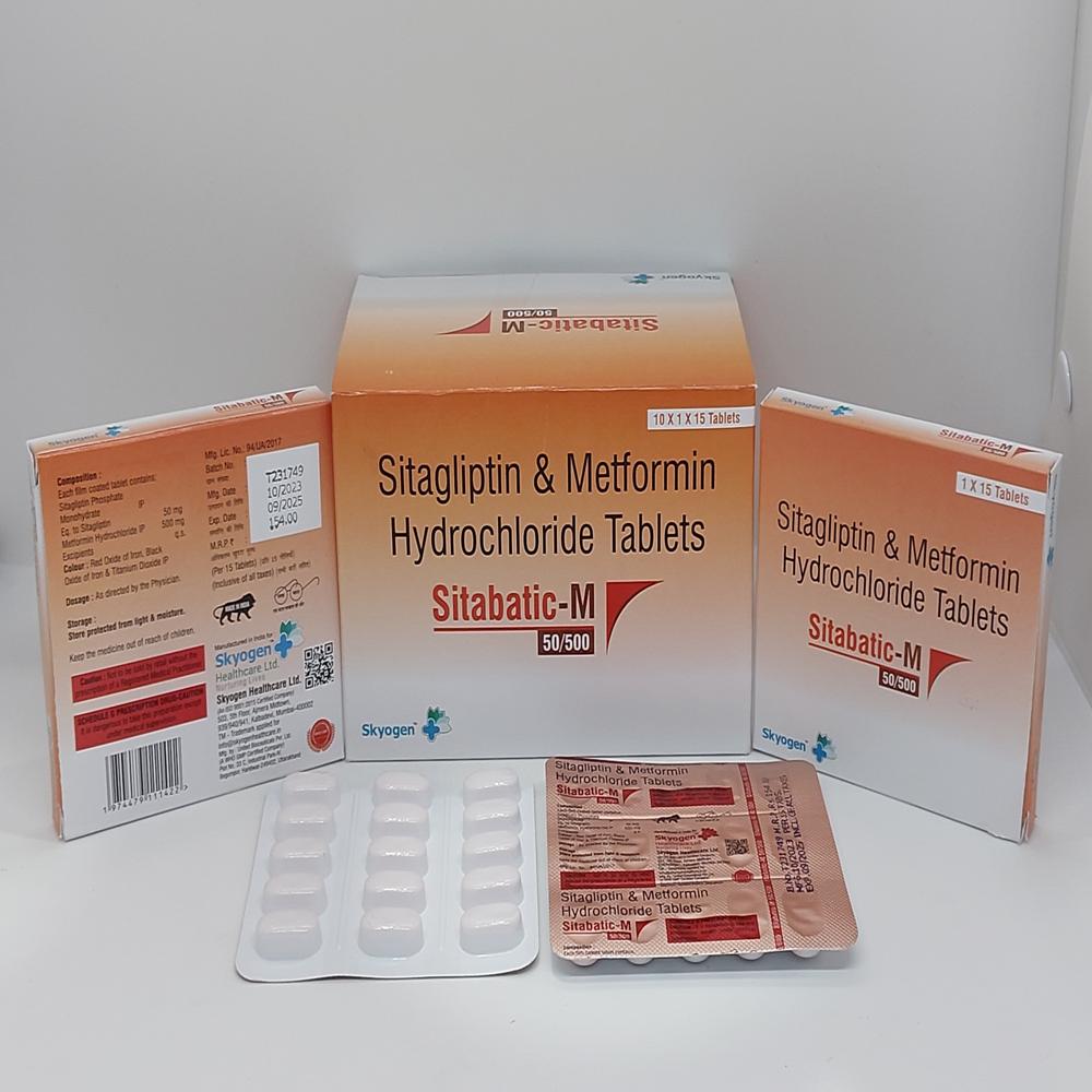 SITAGLIPTIN 50 MG, METFORMIN HYDROCHLORIDE 500 MG TABLET