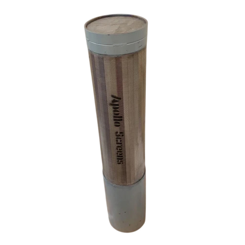 One Side Closed Vee Wire Filter Screen - Color: Silver