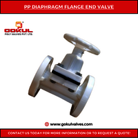 Gokul Flange End Polypropylene Diaphragm Valve 1.5