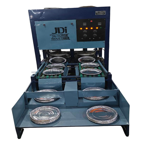 Fully Automatic Paper Plate Making Machine JDI-12 - Steel Body, 4-14 Inch Size, 5000 Pieces/Hour, 1 HP Motor, 800 Kg Weight, 80-200 GSM Compatibility, Dies Included