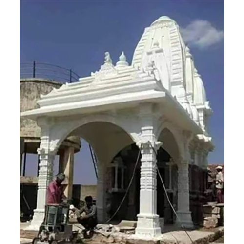 White Marble Stone Outdoor Society Temple