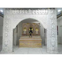 Carving Design Pillar - Color: White