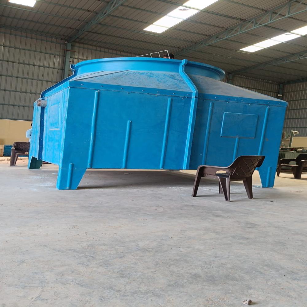 Cooling Tower - Frp Standard Size, Blue | Industrial Use, 1-year Warranty, Efficient Heat Exchange And Evaporation Design