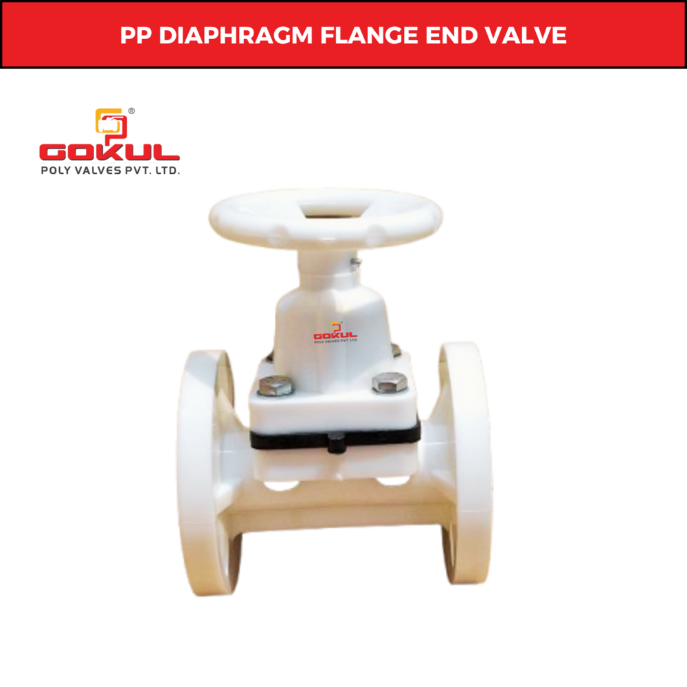 Gokul Flange End Polypropylene Diaphragm Valve 2.5