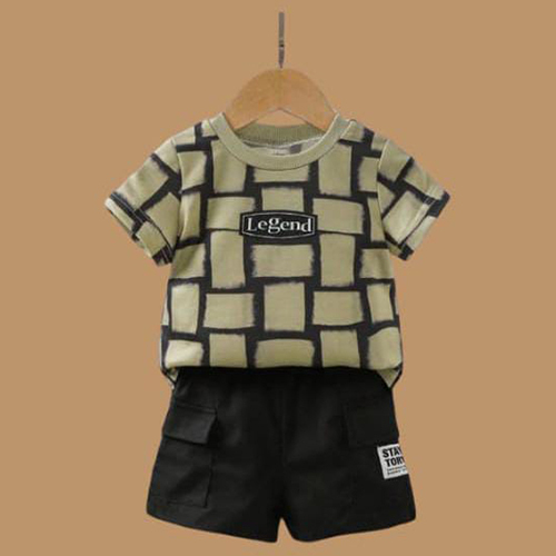 Boys Fancy T-Shirt And Half Pant - Color: Multi Colour