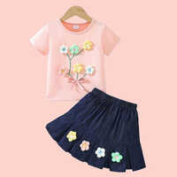 Girls Fancy Top With Skirt