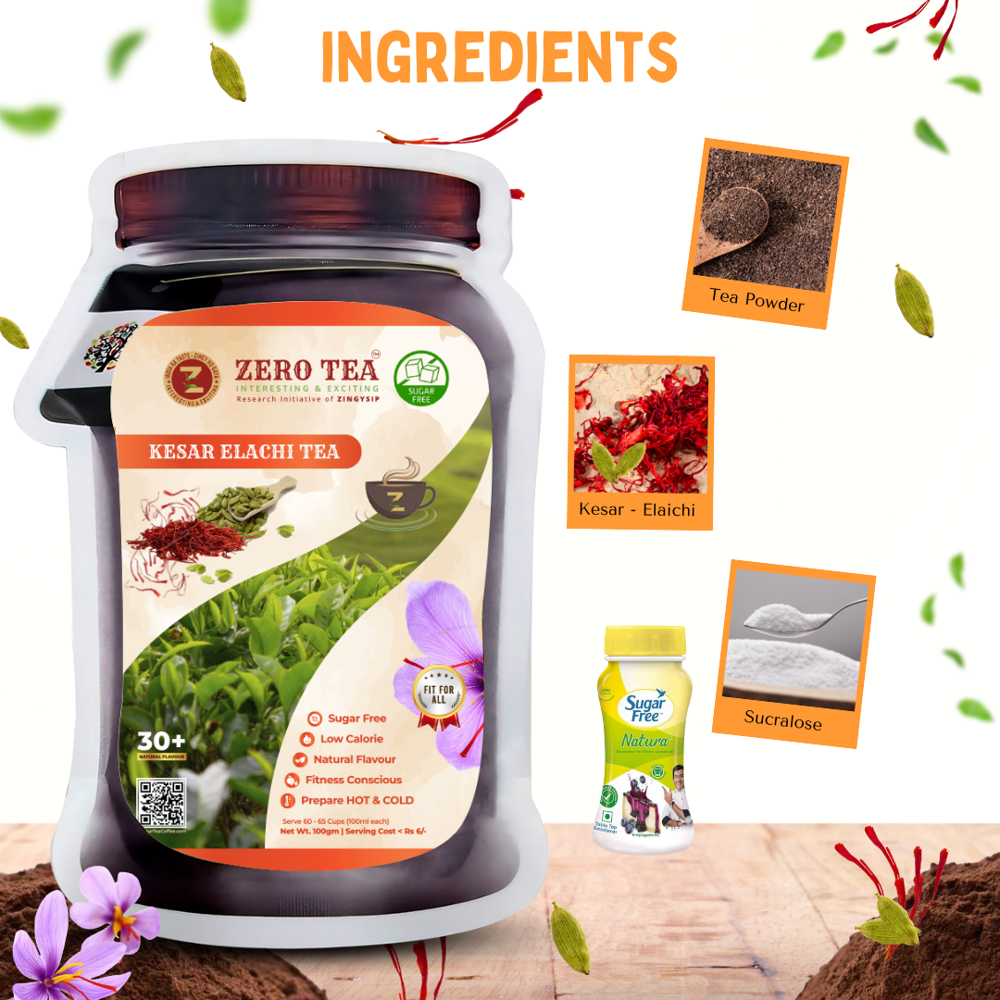 Kesar Elaichi Tea -Sugar FREE