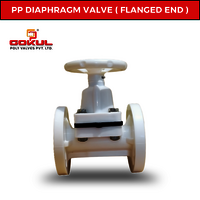 polypropylene Diaphragm Flange End Valve 1/2