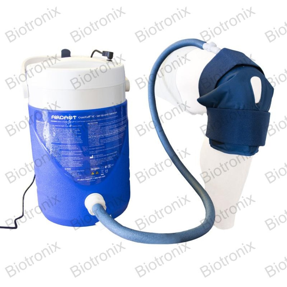 Inflatable Cryo Compression Wrap With Cold Therapy Pad For Swelling And Pain - Durable Material, Anatomical Design For Knee Support, Includes Aircast Cooler