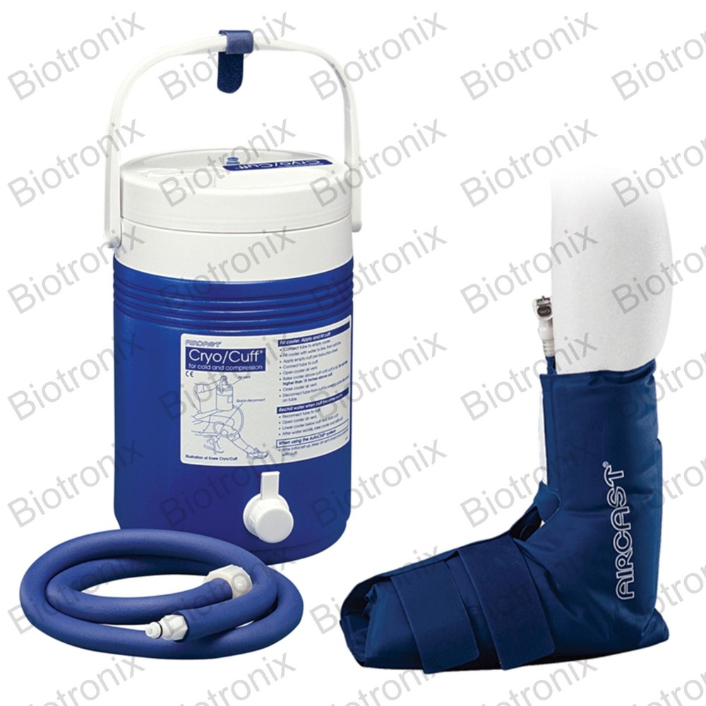 Inflatable Cryo Compression Wrap with Cold Therapy Pad for Swelling and Pain