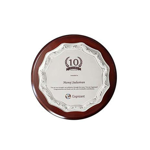 TRO-2644 10 Inch Distinctive Wooden Plaque