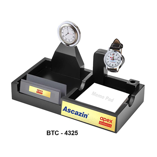 BTC-4325 काला टेबल घड़ी
