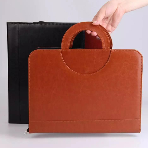 Bussiness Zipper Pu Leather Document Bag - Color: Different Available