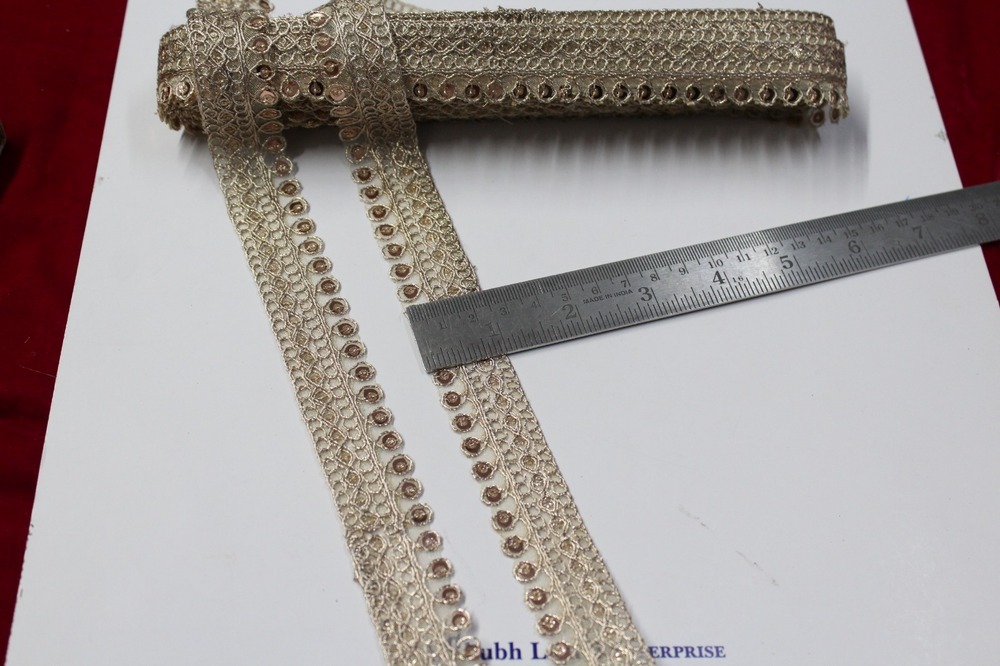 Embroidery Zari Sequence Lace
