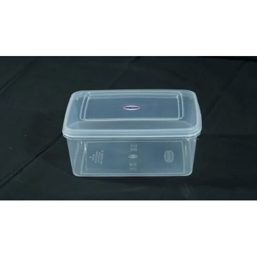 3000 ml Rectangular Transparent Plastic Container