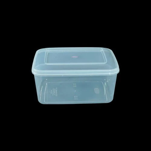 6000 ml Rectangular Transparent Plastic Container