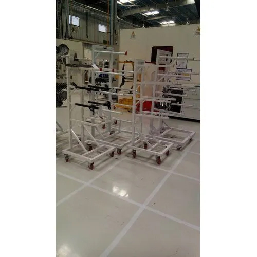 Mild Steel Material Handing Trolley - Capacity: 100-150 Kg