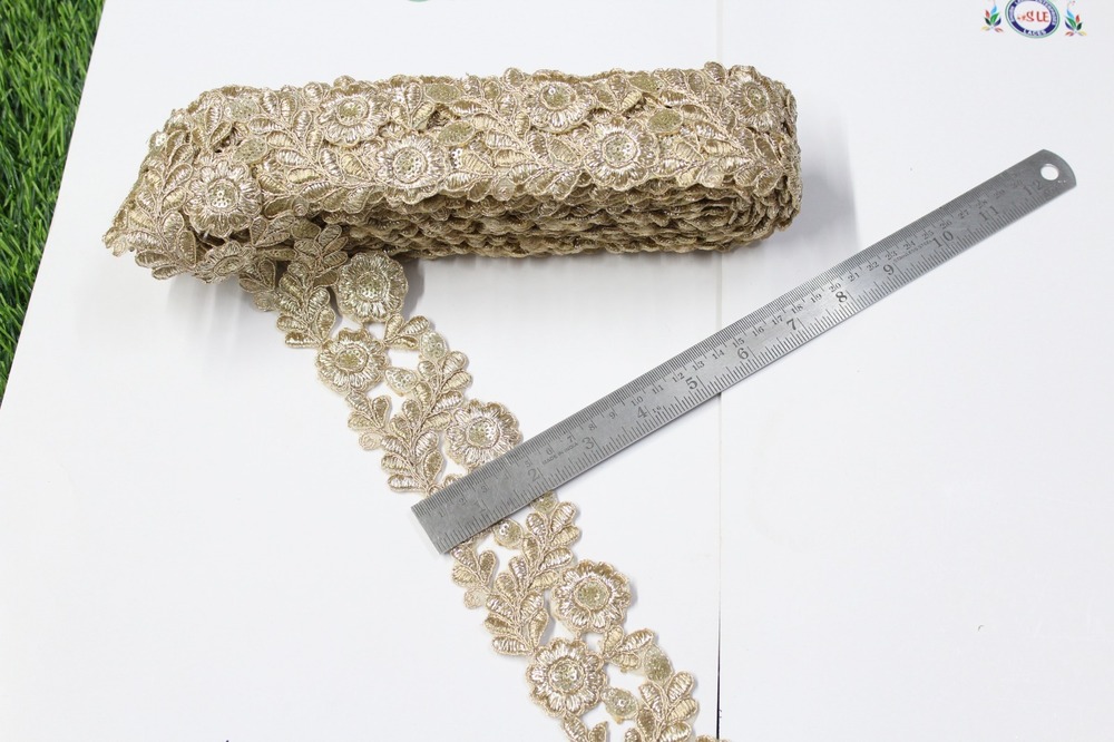 Golden Embroidery Lace