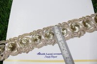 Golden Sequence Embroidery Lace