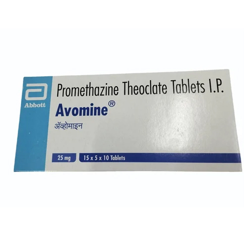Promethazine Theoclate Tablets Avomine 25 Mg Tablets