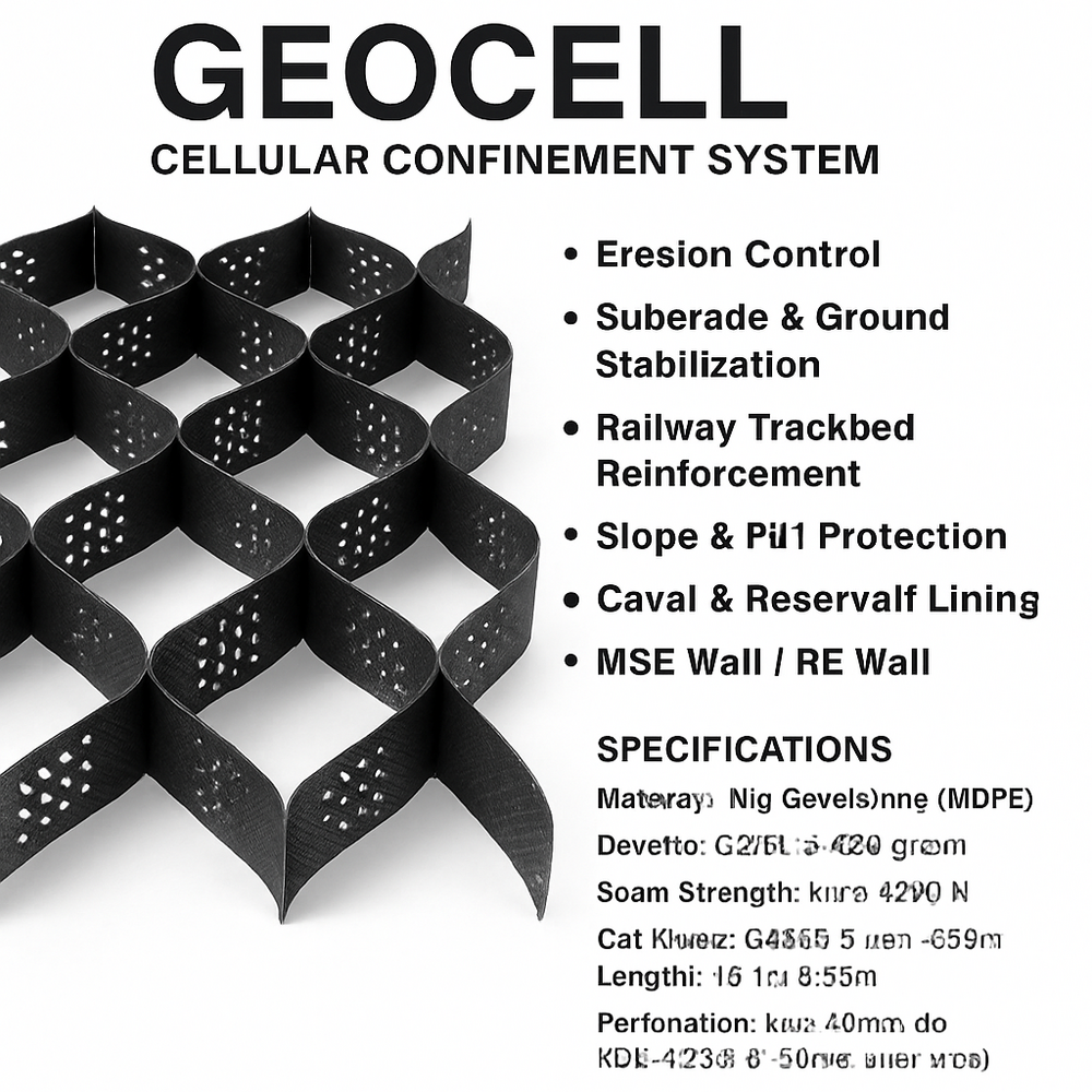 Geocell Cellular - Color: Black