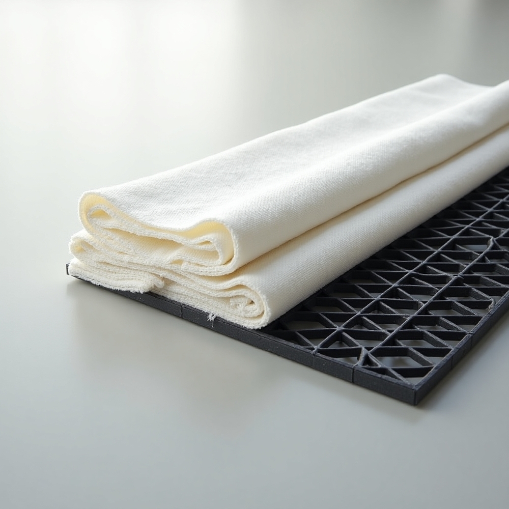 Drainage Geocomposite - HDPE Geonet Core, 5.5 mm Thickness | High Durability, Excellent Fluid Transmission, UV Stabilized, Lightweight