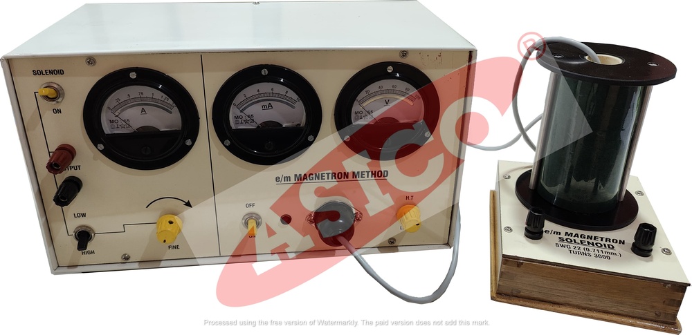 e/m of an electron by Magnetron Valve Method