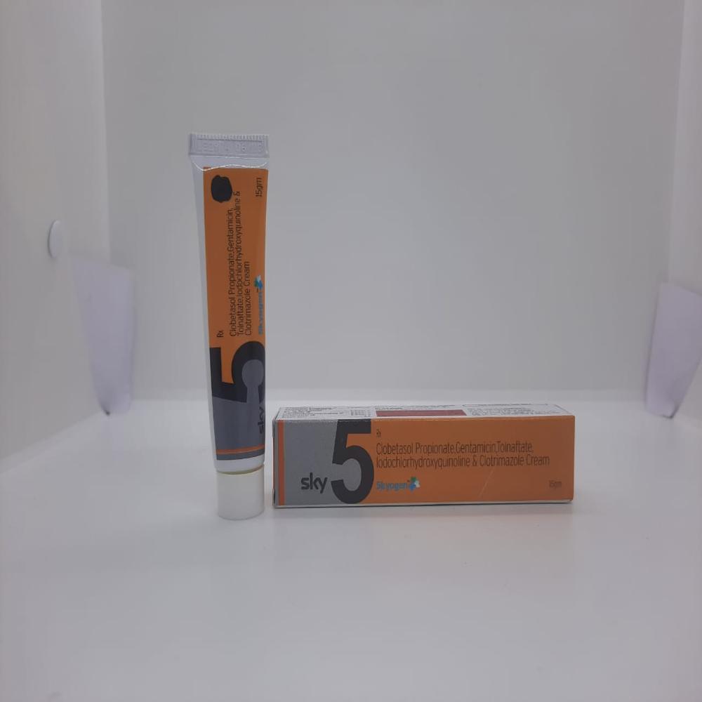 CLOBETASOL PROPIONATE 0.05%W/W GENTAMICIN, 0.1%W/W TOLNAFTATE 1.0%W/W CLOTRIMAZOLE 1.0%W/W IODOCHLORHYDROXYQUINOLINE 1.0%W/W